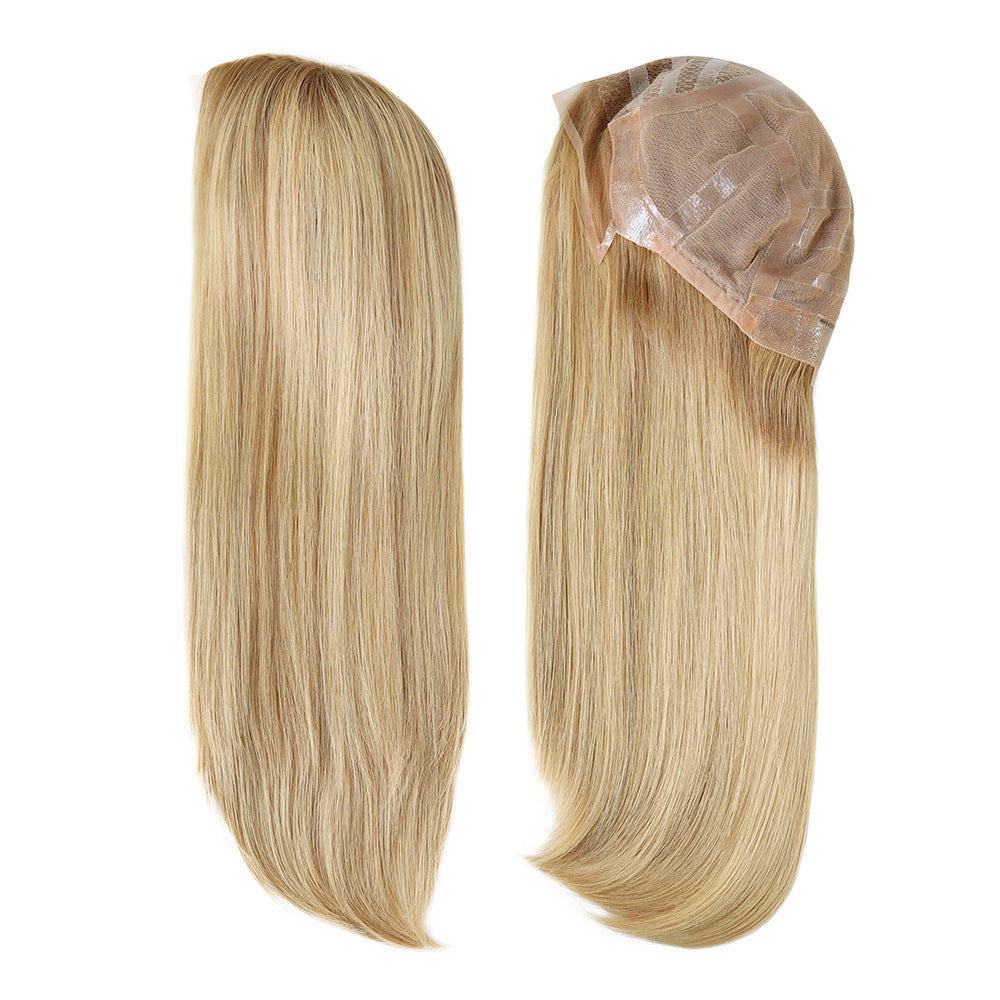Silicone Medical Wig Russian Virgin Hair Wig for Cancer Patient