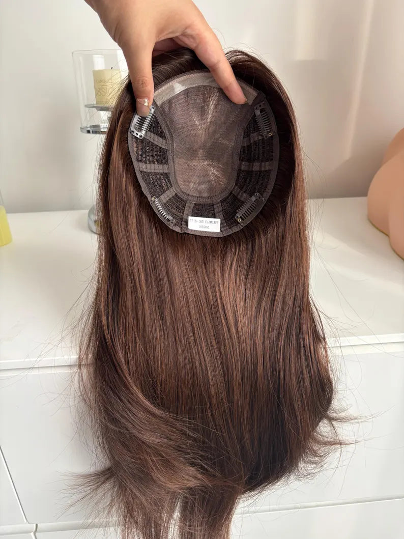 European Hair Mono Lace Topper 6*7 Inch