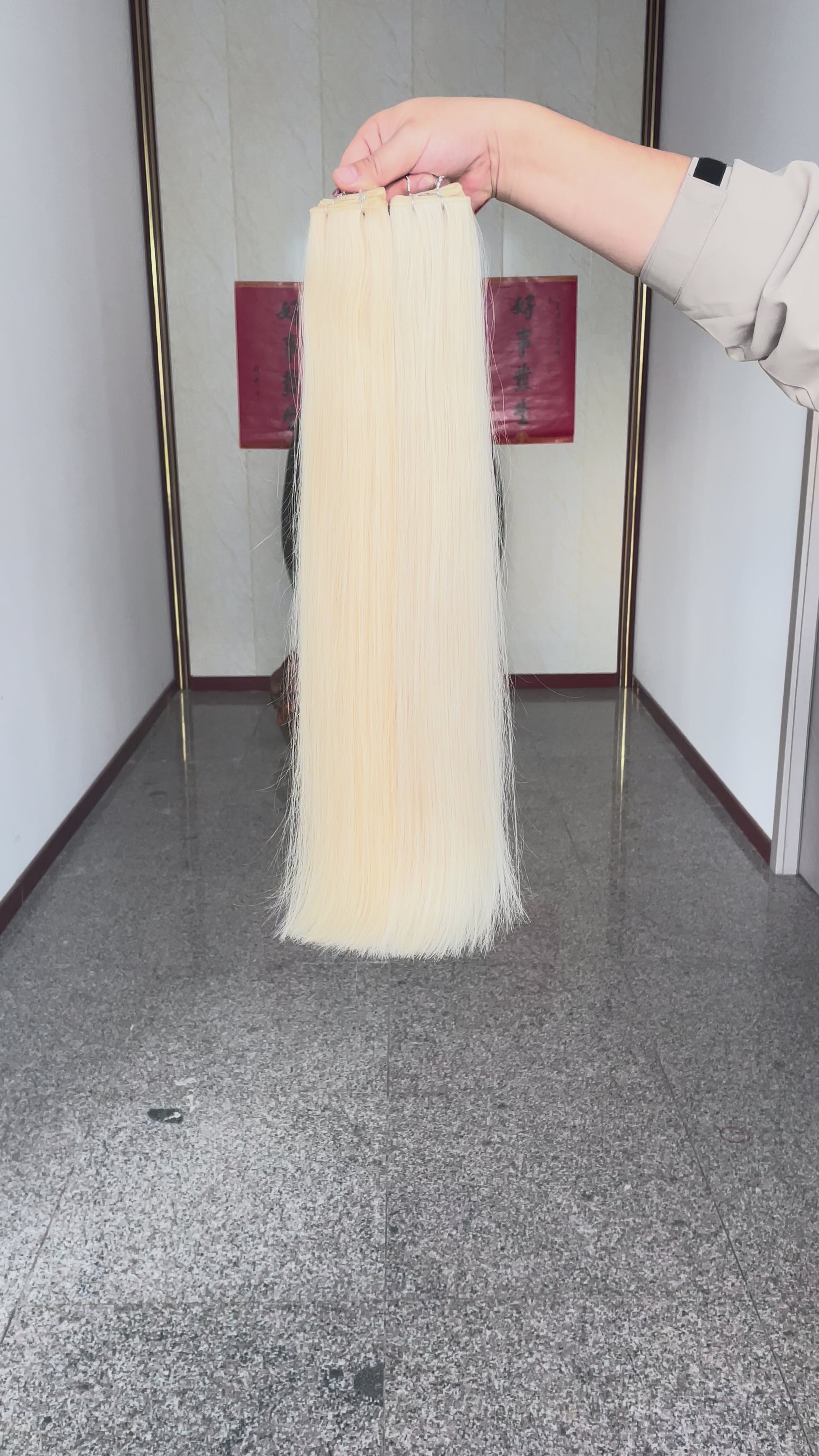 Double Dran European Remy Hair Invisble Weft Hair Genius Weft