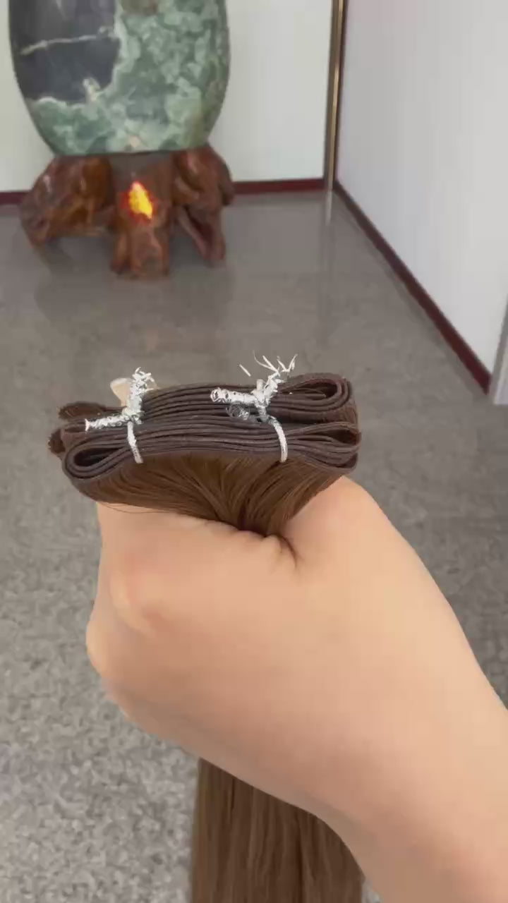 European Remy Hair Extension Genius Weft Hair Extension Invisble Weft Hair