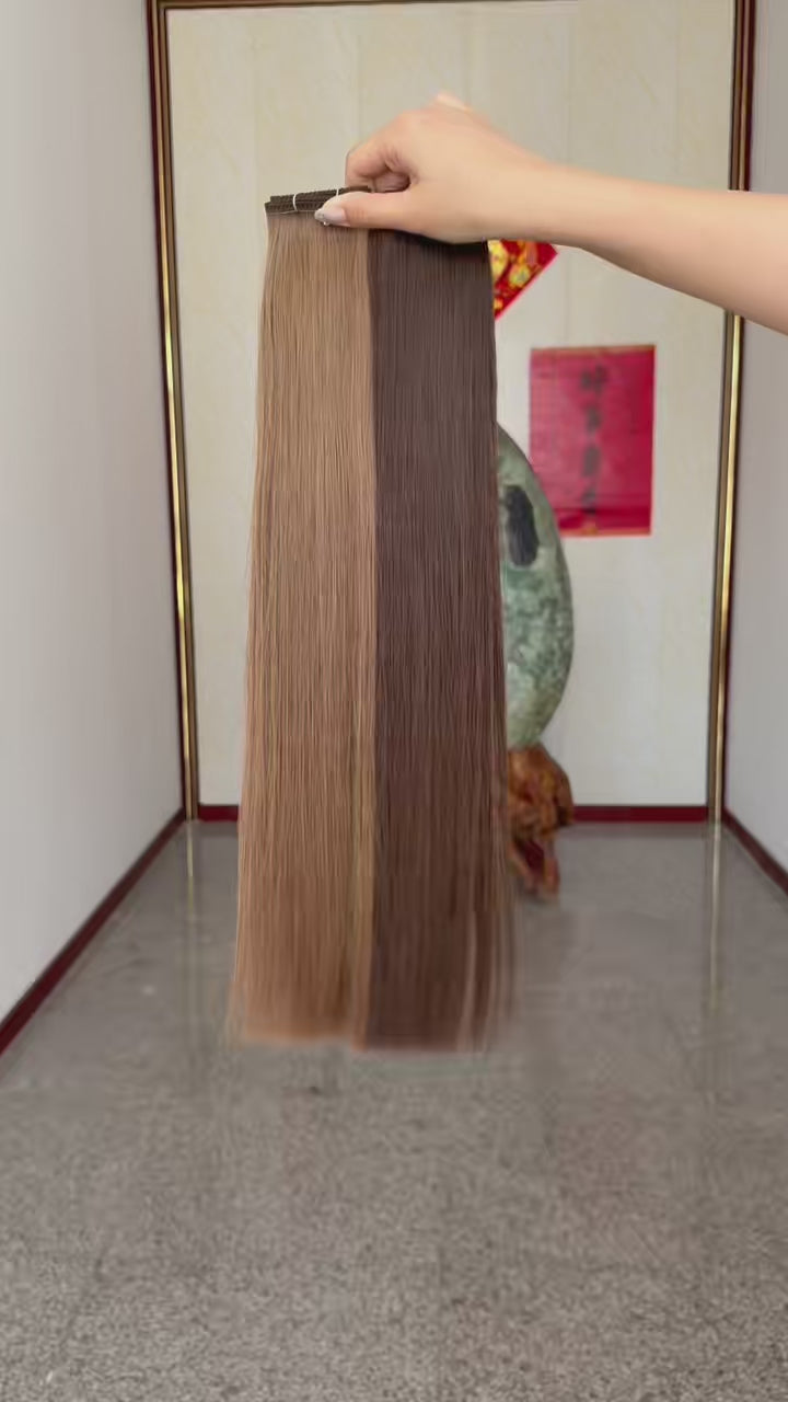 European Remy Hair Extension Double Flat Weft Hair Extension