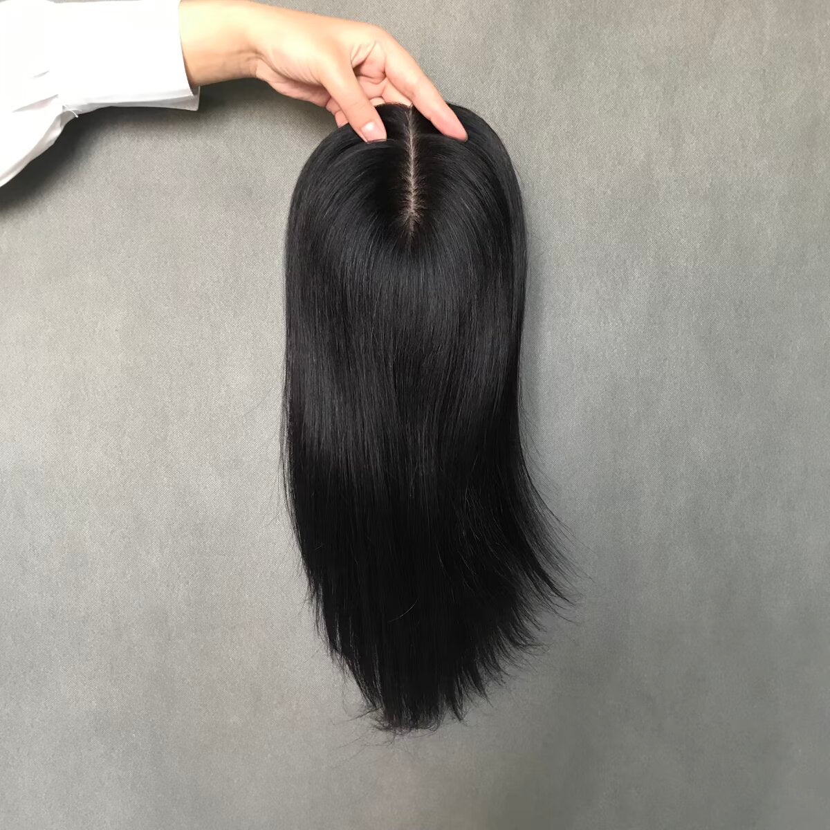 Black Color Silk Base Topper for Women Full Cuticles