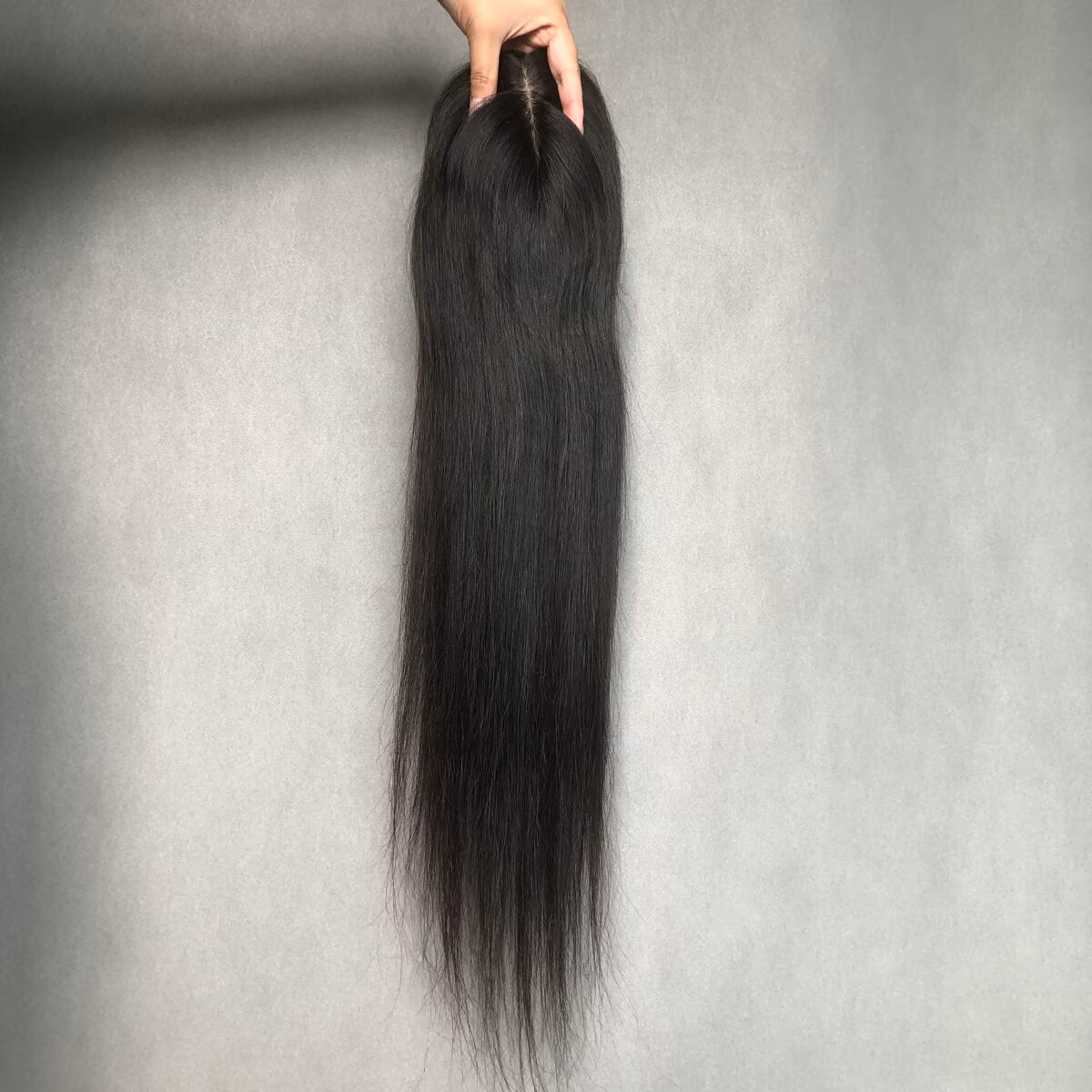 Black Color Silk Base Topper for Women Full Cuticles