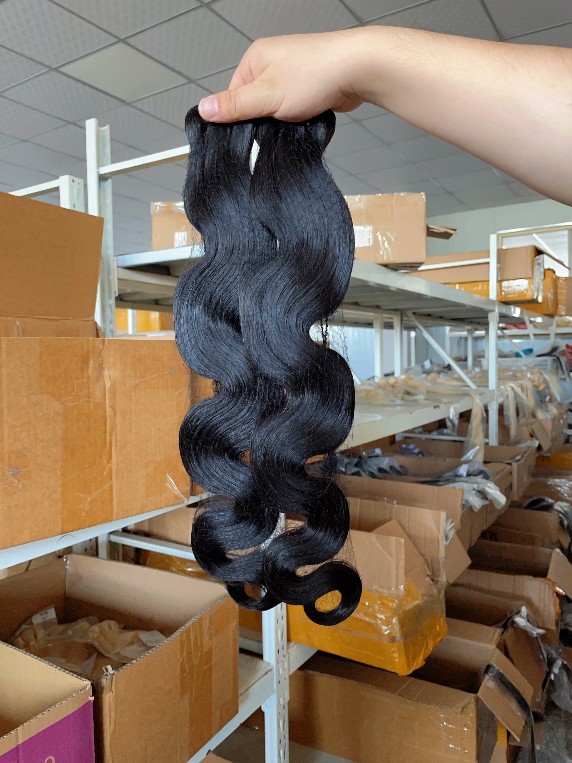 Luxury Raw Human Hair Bundles Deal Natural Unprocessed Full Cuticle Raw Hair Bundles On Sale