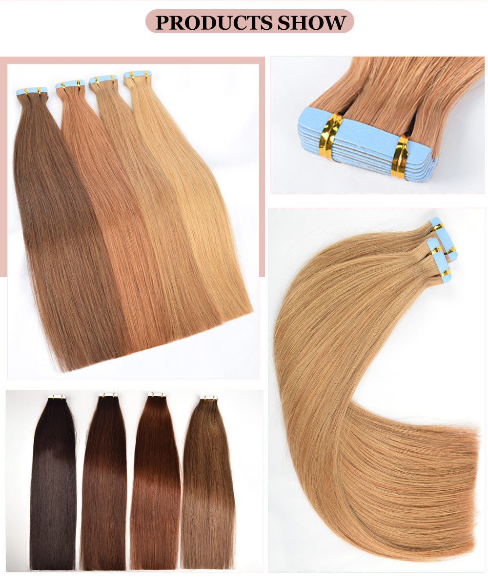 European Remy Hair Tape in Hair Extensions Pu Hair Extension