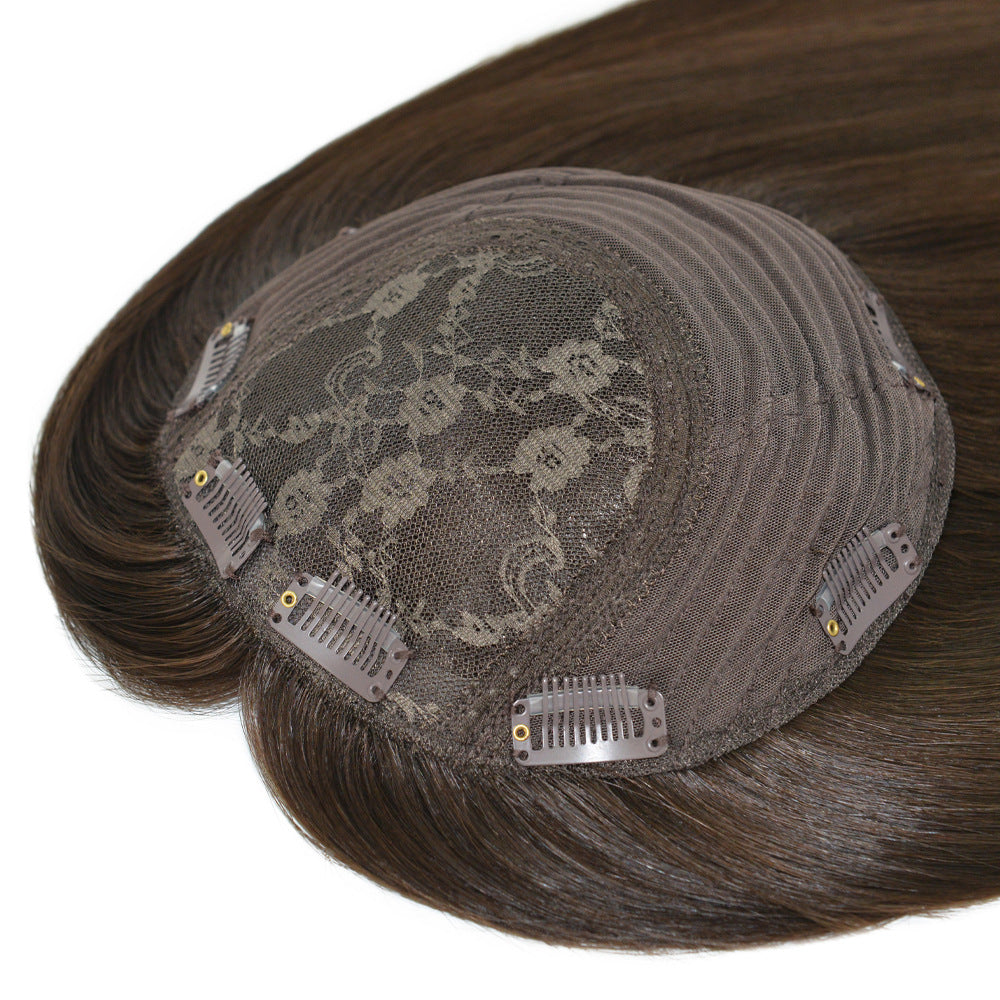 Full Cuticles Jewish Hair Topper 8x8 Cap with 4*4 Silk Base Hair Piece For Women