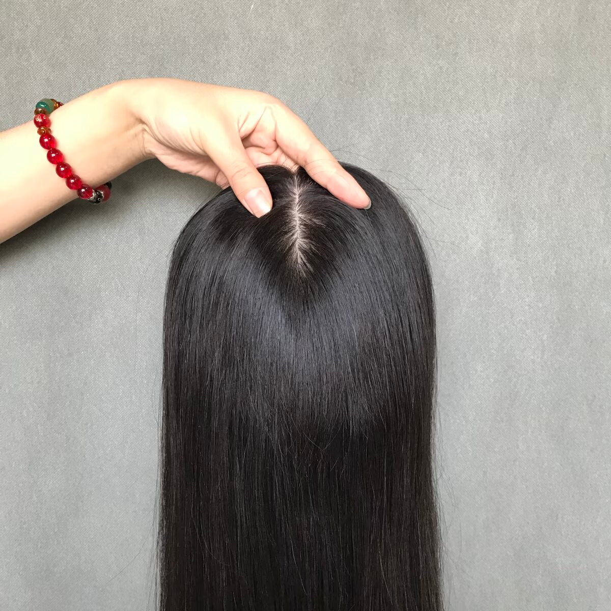 Black Color Silk Base Topper for Women Full Cuticles