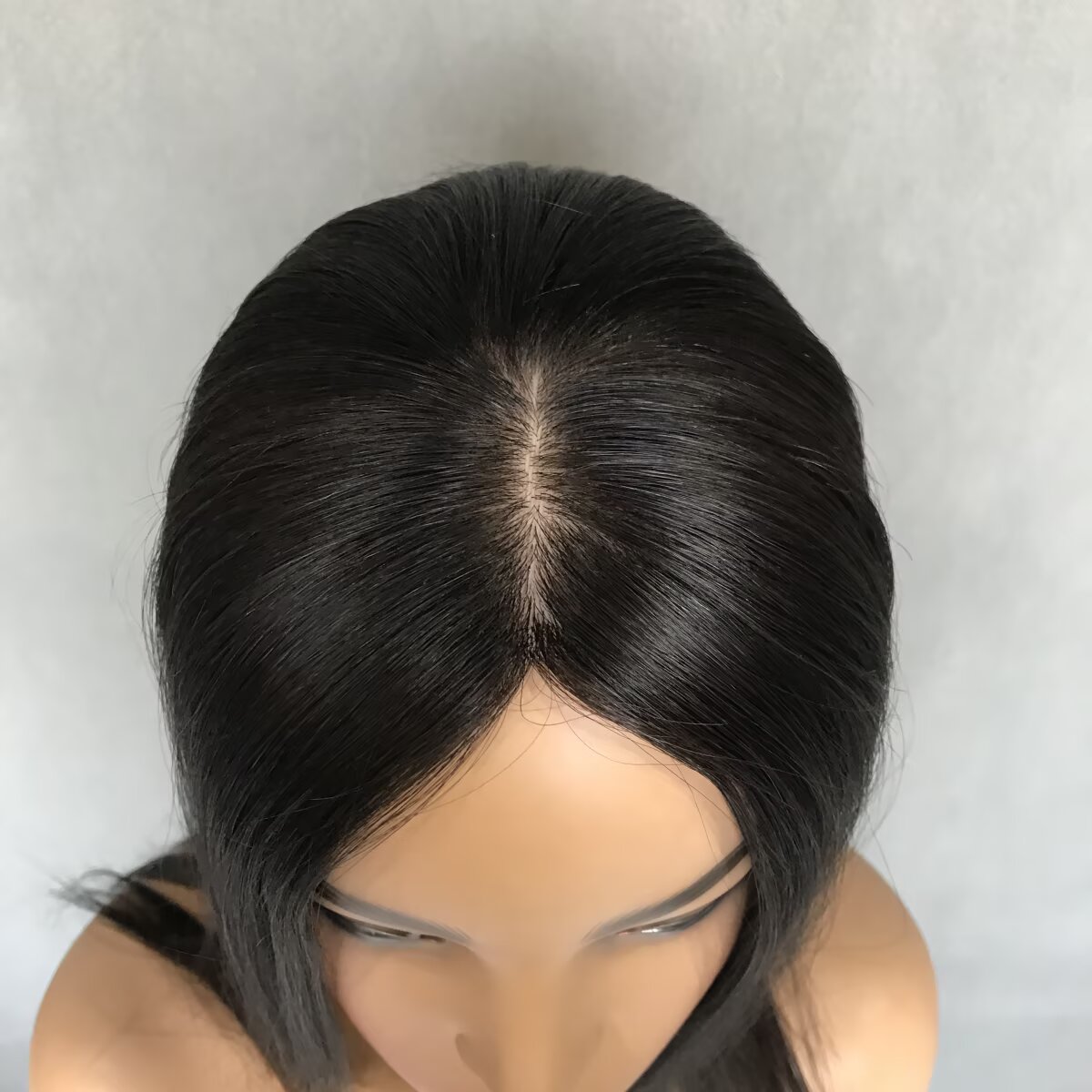 Black Color Silk Base Topper for Women Full Cuticles