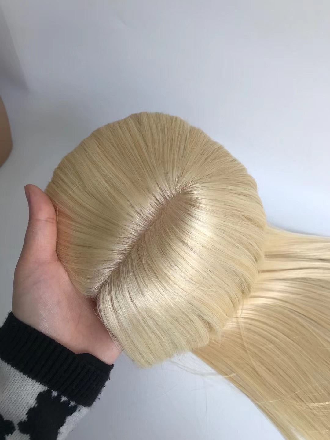 New Injection Indian Human Hair Topper with Silk Base