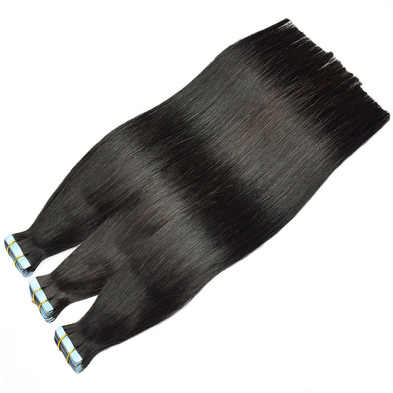 Indian Virgin Hair Tape in Hair Extensions Straight Wavy Curl