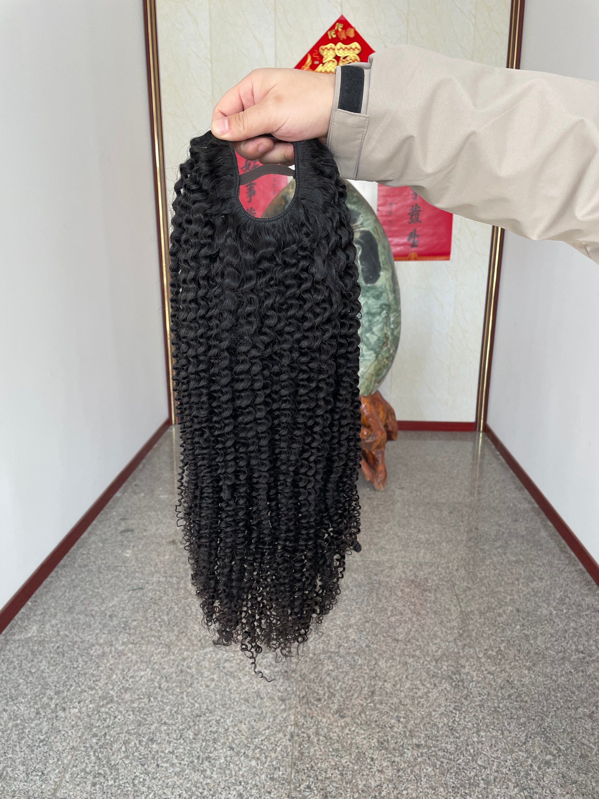 Kinky Curly U Part Wig Raw Human Hair