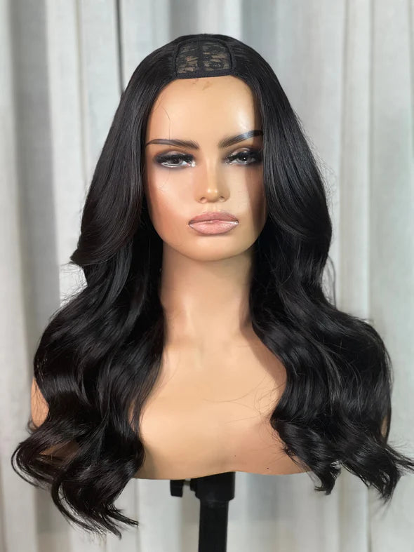Luxury Raw Indian Hair Wig Human Hair U Part Wig